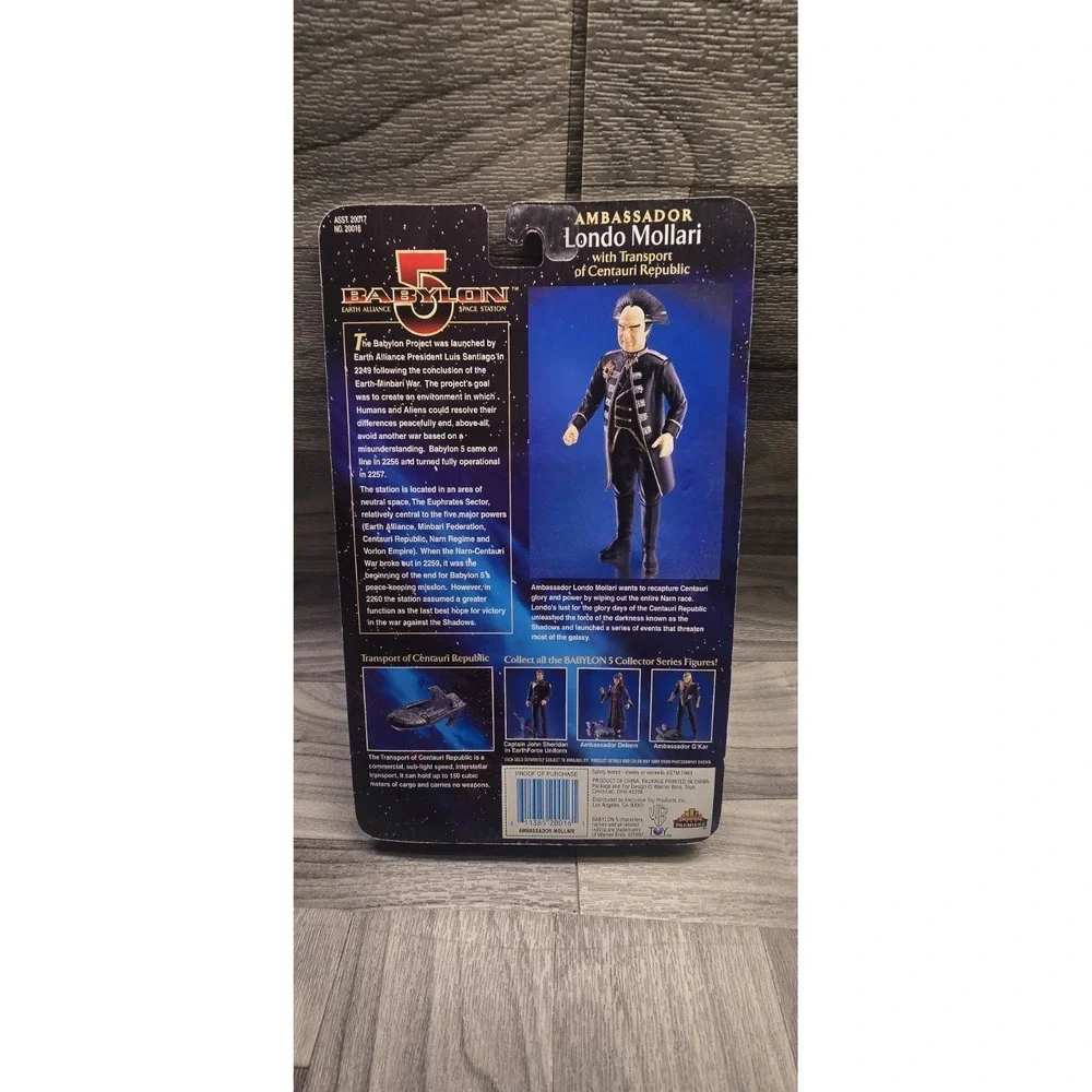 1997 BABYLON 5 AMBASSADOR LONDO MOLLARI W/TRANSPORT  Action Figure